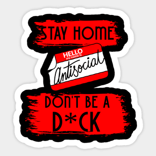 Stay Home Sticker